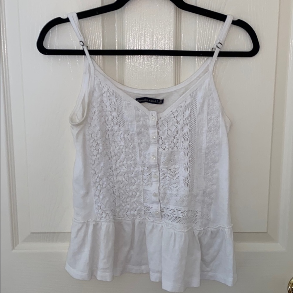 Abercrombie White Tank